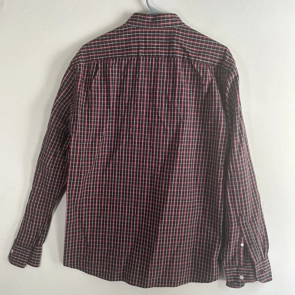 Lot of 3 J Crew Flex Wash Slim Fit Red and Blue‎ Button Shirt Mens L